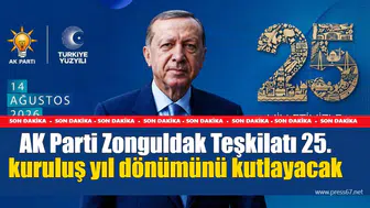 AK Parti Zonguldak Teşkilatı 25. kuruluş yıl dönümünü kutlayacak