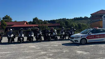 Çaycuma’da motosikletlilere trafik ekiplerinden güvenli sürüş uyarısı