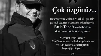 Kozlu Belediyesi Zabıta Amiri Fatih Topal kalp krizinden hayatını kaybetti