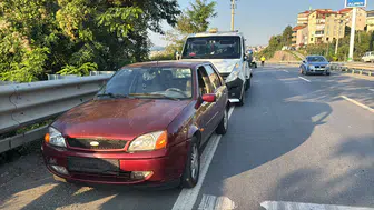 Zonguldak'ta köpeğe çarpmamak için fren yapan araca zincirleme kaza: 5 yaralı