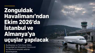 Zonguldak Havalimanı’ndan Ekim 2026’da İstanbul ve Almanya’ya uçuşlar yapılacak