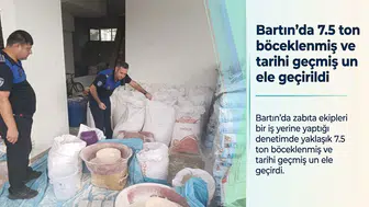 Böceklenmiş 7.5 ton un ele geçirildi, iş yeri mühürlendi