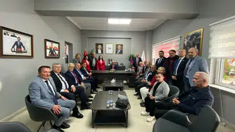 Başkan Tahsin Erdem'den Yeni Parti İl Yönetimine hayırlı olsun ziyareti