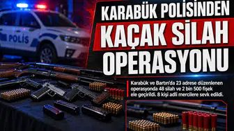 Karabük ve Bartın'da 48 silah ile tarihi eser ele geçirildi