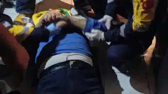 Zonguldak'ta üç kat düşen asansördeki kişi yaralandı