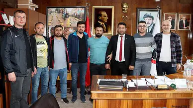 Arslanbuğa’ya madencilerden teşekkür ziyareti