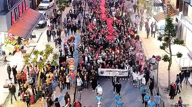 Fener alayı görsel şölene dönüştü