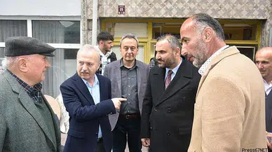 Hamdi Uçar ve Nejdet Tıskaoğlu'dan Beycuma’da esnaf ziyareti