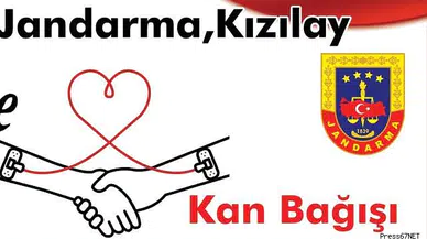 "Vatandaş Jandarma Kızılay El Ele" deyip kan bağışlayacaklar