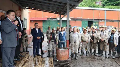 GMİS Genel Başkanı Hakan Yeşil, madenciyi bilgilendirdi