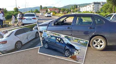 Işık ihlalinin olduğu kazada hamile kadın yaralandı  