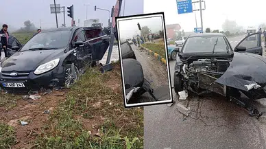 Kavşakta çarpıştılar: 1'i ağır 6 yaralı