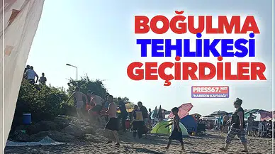 Denizde korku dolu anlar!