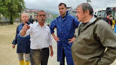 Gökçebey ilçesinde sel izler bıraktı