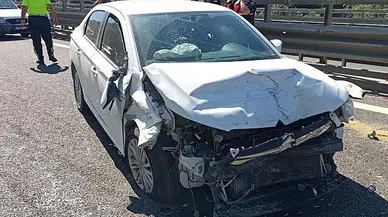 Trafik yoğunlaştı 18 araç birbirine girdi