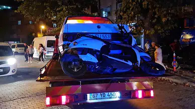 Alkollü sürücü polise saldırdı.. Kazada 2 kişi yaralandı