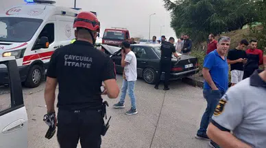 İki otomobil çarpıştı: 1 yaralı