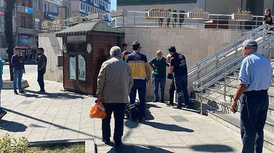 Zonguldak Valiliği önünde hareketli dakikalar!