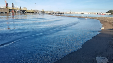 Seyir terasının önü kumsala döndü!