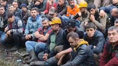 Zonguldak Kilimli'de Maden İşçileri, Alacakları İçin Eylemde