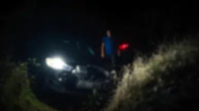 Ereğli’de alkollü sürücünün otomobili şarampole uçtu