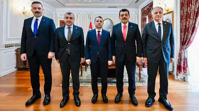 AK Parti Zonguldak heyetinden Adalet Bakanı Gürlek'e hayırlı olsun ziyareti