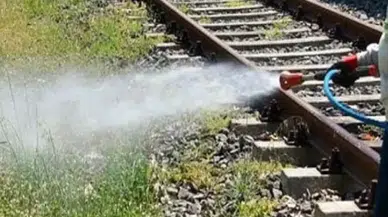 Demiryollarında Ot Mücadelesi İlaçlaması Başlayacak
