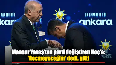 Mansur Yavaş'tan parti değiştiren Koç'a: 'Geçmeyeceğim' dedi, gitti
