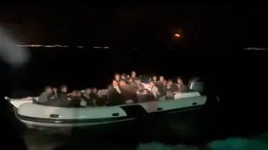 Sahil Güvenlik İzmir açıklarında 34 düzensiz göçmen yakaladı