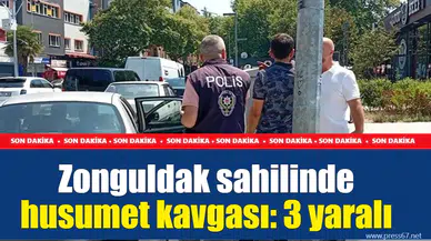 Zonguldak sahilinde husumet kavgası: 3 yaralı