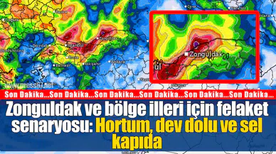 Zonguldak ve bölge illeri için felaket senaryosu: Hortum, dev dolu ve sel kapıda