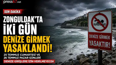 Zonguldak’ta iki gün denize girmek yasaklandı