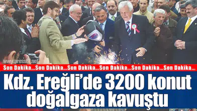 Kdz. Ereğli’de doğalgazı olmayan 3500 konuttan 3200’ü doğalgaza kavuştu
