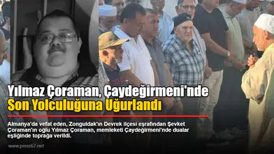 Yılmaz Çoraman, Çaydeğirmeni'nde Son Yolculuğuna Uğurlandı