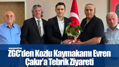 ZGC'den Kozlu Kaymakamı Evren Çakır’a Tebrik Ziyareti