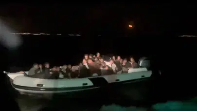 Sahil Güvenlik İzmir açıklarında 34 düzensiz göçmen yakaladı