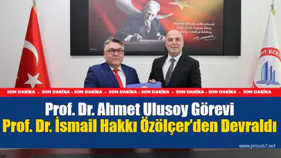 BEUN Rektörlüğünde Devir Teslim: Prof. Dr. Ahmet Ulusoy Görevi Prof. Dr. İsmail Hakkı Özölçer’den Devraldı