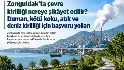 Zonguldak’ta çevre kirliliği nereye şikâyet edilir? Duman, kötü koku, atık ve deniz kirliliği için başvuru yolları