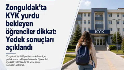 Zonguldak’ta KYK yurdu bekleyen öğrenciler dikkat: Yedek sonuçları açıklandı