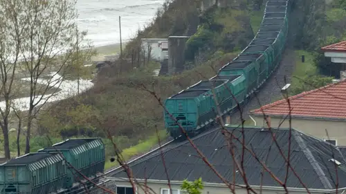 Zonguldak’ta yük treninin vagonları birbirinden ayrıldı