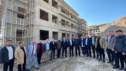 Alaplı'daki İmam Hatip Ortaokulu İnşaatında Denetim Gerçekleştirildi