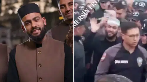 Mersin'de Celal Karatüre'ye Sağlanan Yoğun Polis Koruması Kamuoyunda Tartışma Yarattı