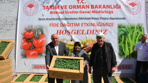 Ereğlili üreticiler yüzde 75 hibeli fidelerle 6,7 milyon liralık hasıla hedefliyor