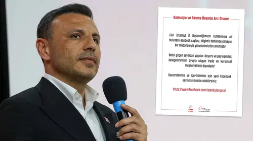 CHP İstanbul İl Başkanlığı'nın Facebook hesabına el konuldu