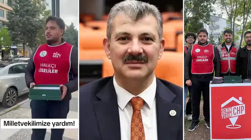 CHP'li gençlerden fakirlik belgesi alan vekile ironik protesto