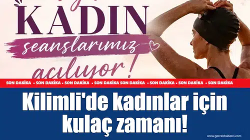 Kilimli'de kadınlara özel yüzme seansları başlıyor