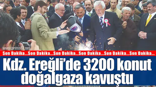 Kdz. Ereğli’de doğalgazı olmayan 3500 konuttan 3200’ü doğalgaza kavuştu
