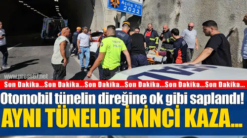 Zonguldak'ta yürekleri ağza getiren kaza! Tünelin girişine böyle ok gibi saplandı... Kurtarma ekipleri seferber oldu!