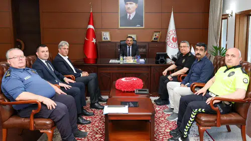 Trafik Güvenliği ve Spor Faaliyetleri İçin Ortak Çalışma Toplantısı Yapıldı