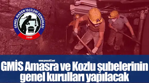 GMİS Amasra ve Kozlu şubelerinin genel kurulları yapılacak